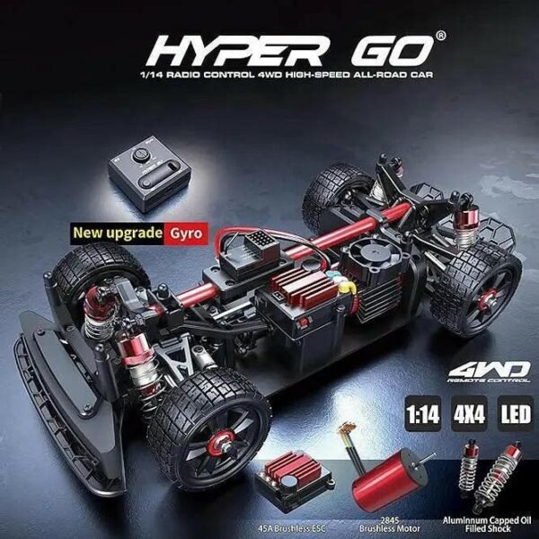 MJX Hyper Go 14302 1:14 RC Car 2.4G High Speed Drift Rally Car Brushless 4WD Off-Road - Image 9