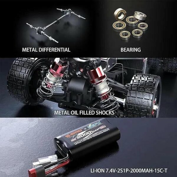 MJX Hyper Go 14302 1:14 RC Car 2.4G High Speed Drift Rally Car Brushless 4WD Off-Road - Image 10