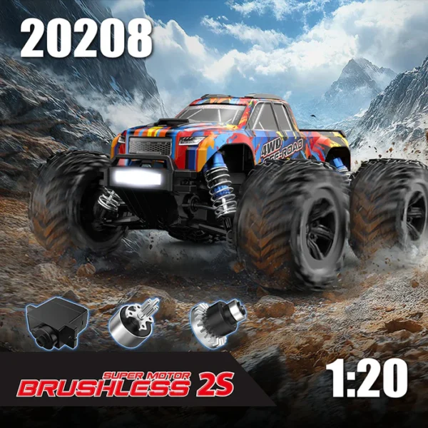 MJX Hyper Go 20208 1/20 Scale 4WD Brushless RC Off-Road Speed Car 40km/h MJX Hyper Go - Image 2