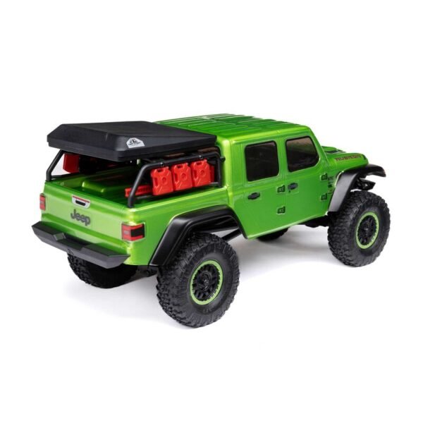 1/24 SCX24 Jeep JT Gladiator 4X4 RTR Brushed Rock Crawler (Battery & Charger Included), Green - Image 13