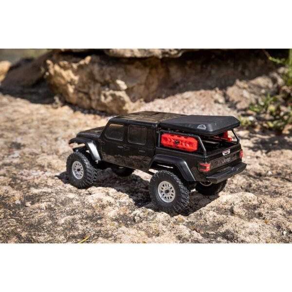 1/24 SCX24 Jeep JT Gladiator 4X4 RTR Brushed Rock Crawler (Battery & Charger Included), Green - Image 23