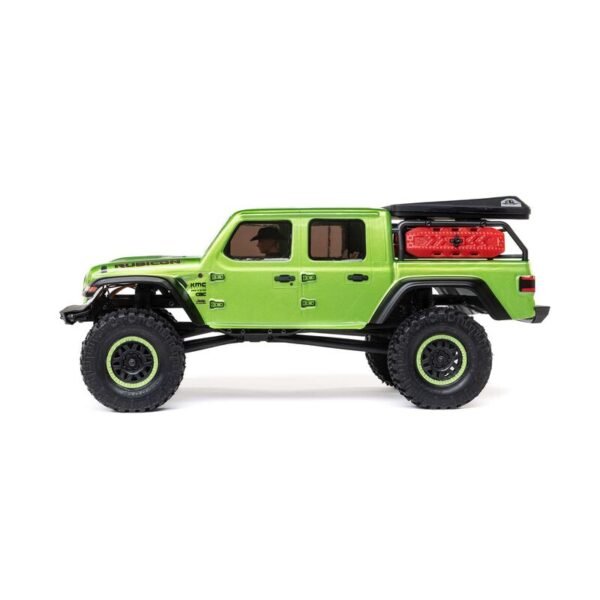 1/24 SCX24 Jeep JT Gladiator 4X4 RTR Brushed Rock Crawler (Battery & Charger Included), Green - Image 9
