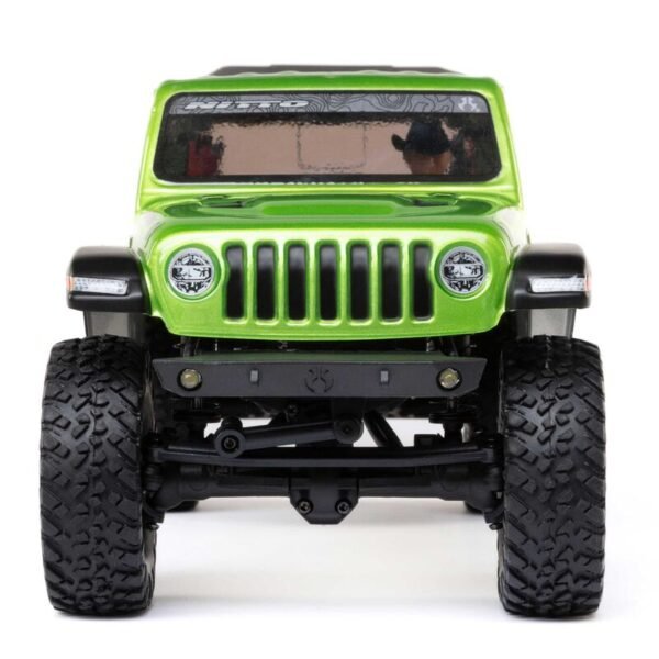 1/24 SCX24 Jeep JT Gladiator 4X4 RTR Brushed Rock Crawler (Battery & Charger Included), Green - Image 10