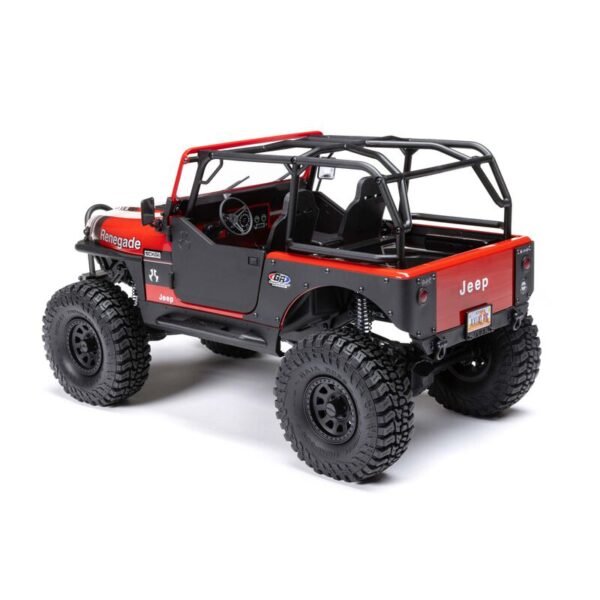 1/10 SCX10 III Jeep CJ-7 4X4 RTR Brushed Rock Crawler, Red - Image 5