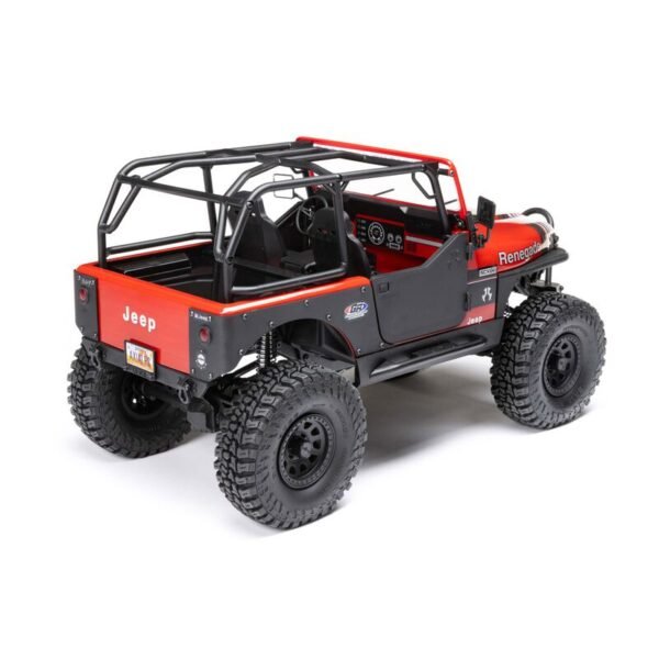 1/10 SCX10 III Jeep CJ-7 4X4 RTR Brushed Rock Crawler, Red - Image 6