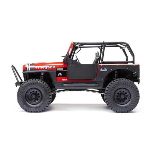 1/10 SCX10 III Jeep CJ-7 4X4 RTR Brushed Rock Crawler, Red - Image 8
