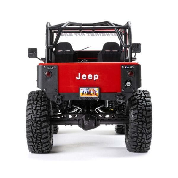 1/10 SCX10 III Jeep CJ-7 4X4 RTR Brushed Rock Crawler, Red - Image 10