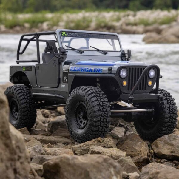 1/10 SCX10 III Jeep CJ-7 4X4 RTR Brushed Rock Crawler, Red - Image 27
