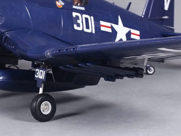 FMS 1400mm (55.1") F4U Corsair PNP Blue RC Plane with 4250 KV540 Brushless Motor 70A ESC Scale Flaps & Lights - Image 11