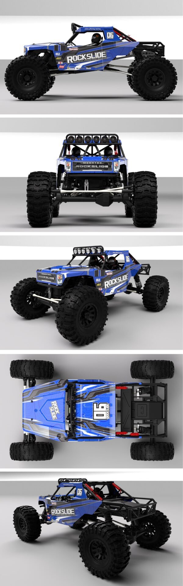 YIKONG YK4061 Rock Slide 1/6 4WD RC Car Low Center Of Gravity Rock Crawler Off-Road Climbing Truck - Image 8
