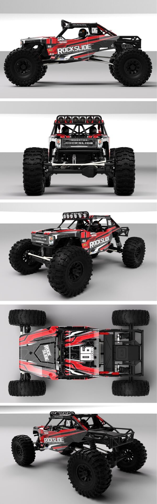 YIKONG YK4061 Rock Slide 1/6 4WD RC Car Low Center Of Gravity Rock Crawler Off-Road Climbing Truck - Image 9