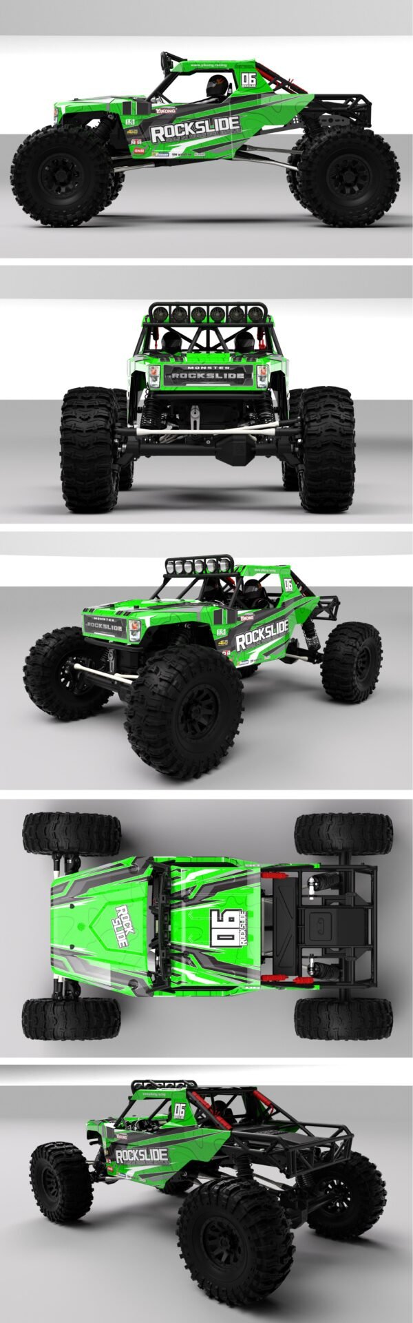 YIKONG YK4061 Rock Slide 1/6 4WD RC Car Low Center Of Gravity Rock Crawler Off-Road Climbing Truck - Image 10