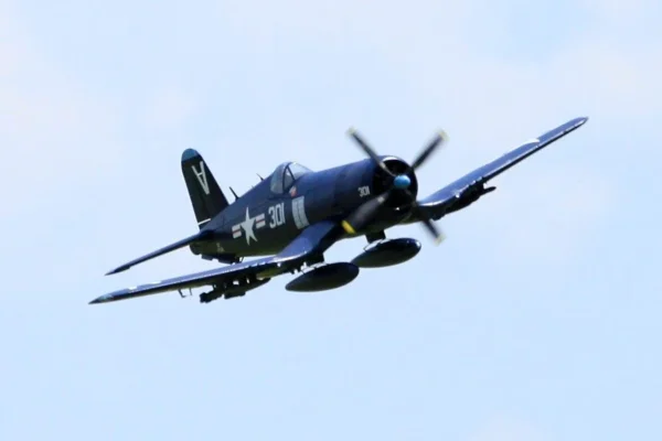 FMS 1400mm (55.1") F4U Corsair PNP Blue RC Plane with 4250 KV540 Brushless Motor 70A ESC Scale Flaps & Lights - Image 4
