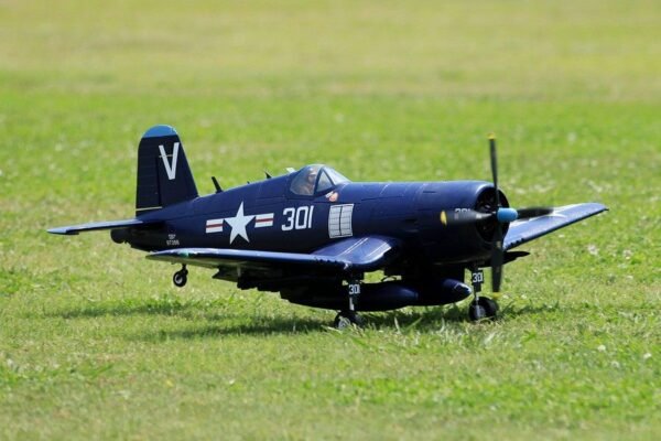 FMS 1400mm (55.1") F4U Corsair PNP Blue RC Plane with 4250 KV540 Brushless Motor 70A ESC Scale Flaps & Lights - Image 8
